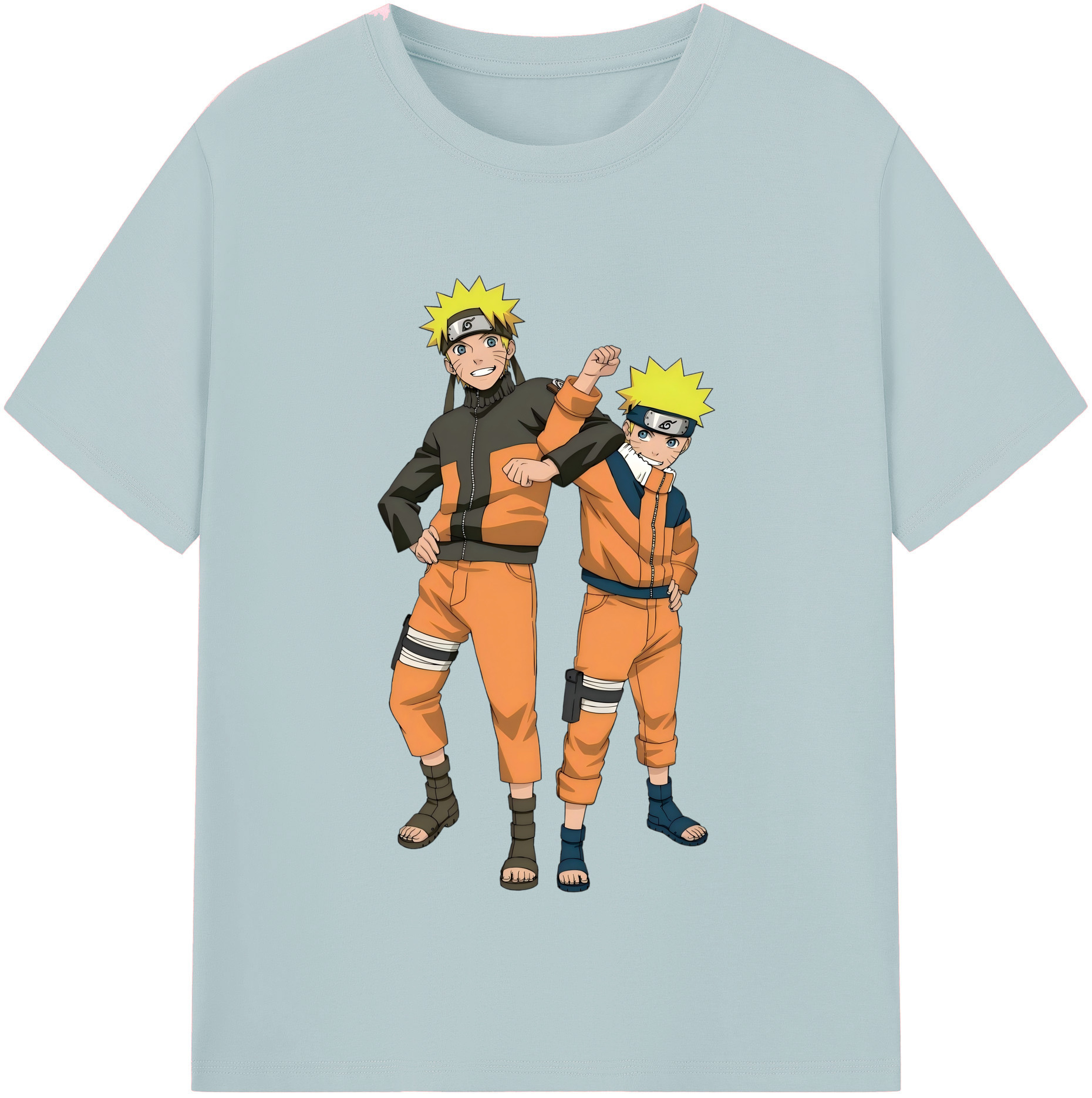 （画像用） NARUTO -ナルト- うずまき ナルト Uzumaki Naruto 綿100％半袖Tシャツ（フロントプリント）
